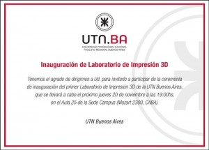 INVITACION LABORATRIO DE IMPRESION 3D